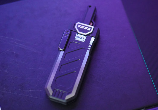 Tacti-Click EDC Sword Slider | 6-Stage Combat ASMR & Spring-Loaded Ejection